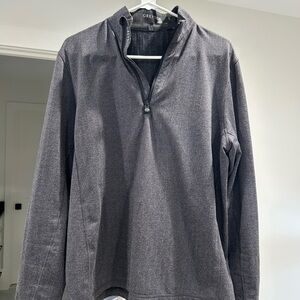 Greyson Dark Gray Half-Zip Top